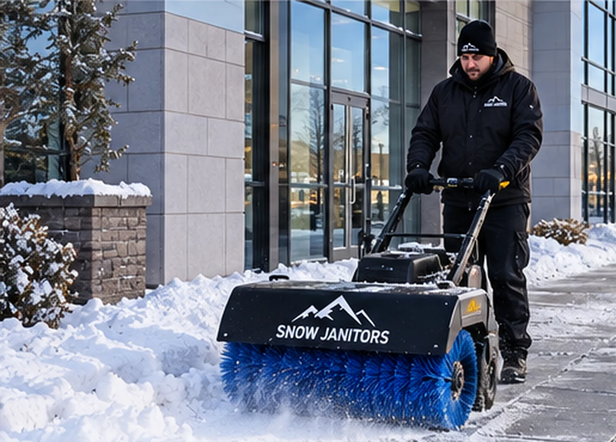Snow Janitors commercial snow removal service in Calgary